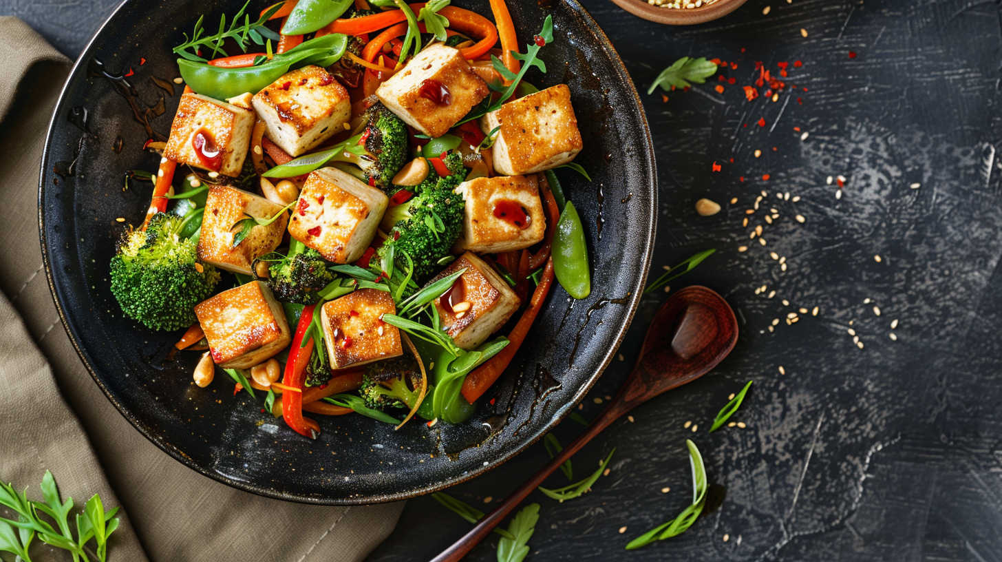 Vegetarian Stir-Fry with Tofu and Mixed Vegetables